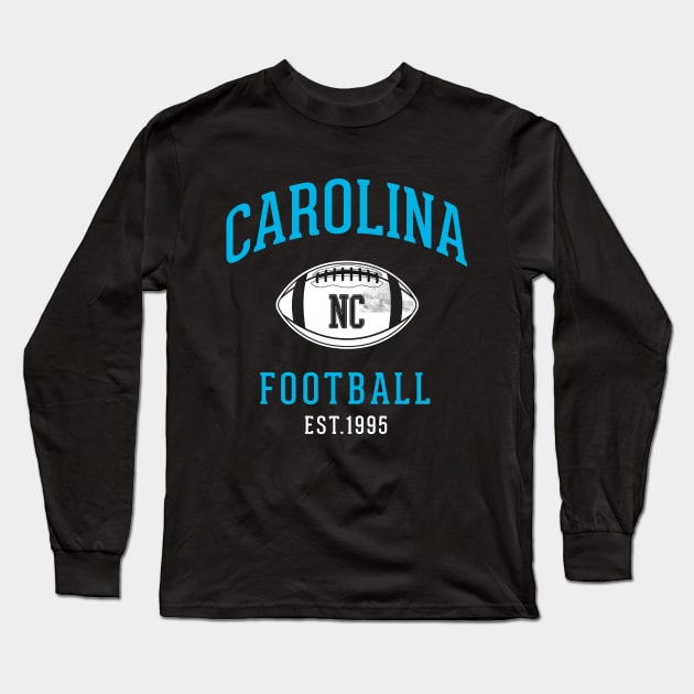 Vintage Carolina Panthers Tailgate Party gift Long Sleeve T-Shirt by BooTeeQue